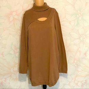 CHICO’S Cut Out Turtleneck Sweater 1